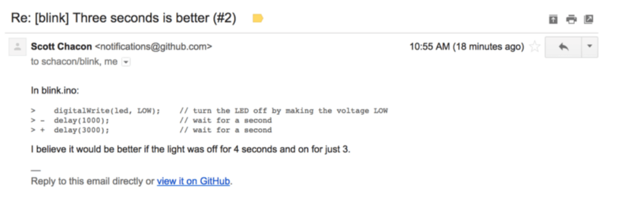 Figure 93. Comments sent as email notifications