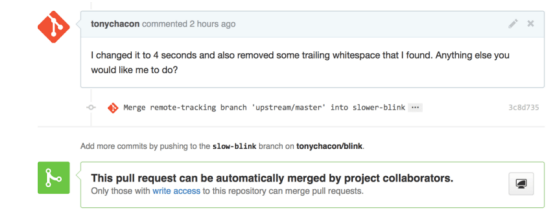 Figure 97. Pull Request now merges cleanly