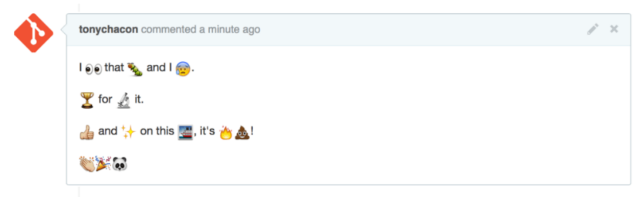 Figure 107. Heavy emoji commenting