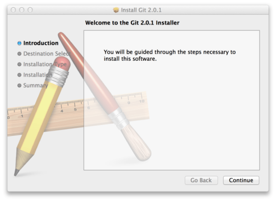 Figure 7. Git macOS installer