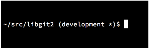 Figure 184. Customized bash prompt