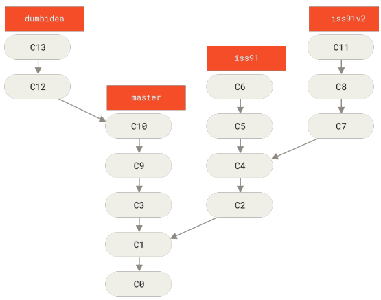 Figure 28. Multiple topic branches